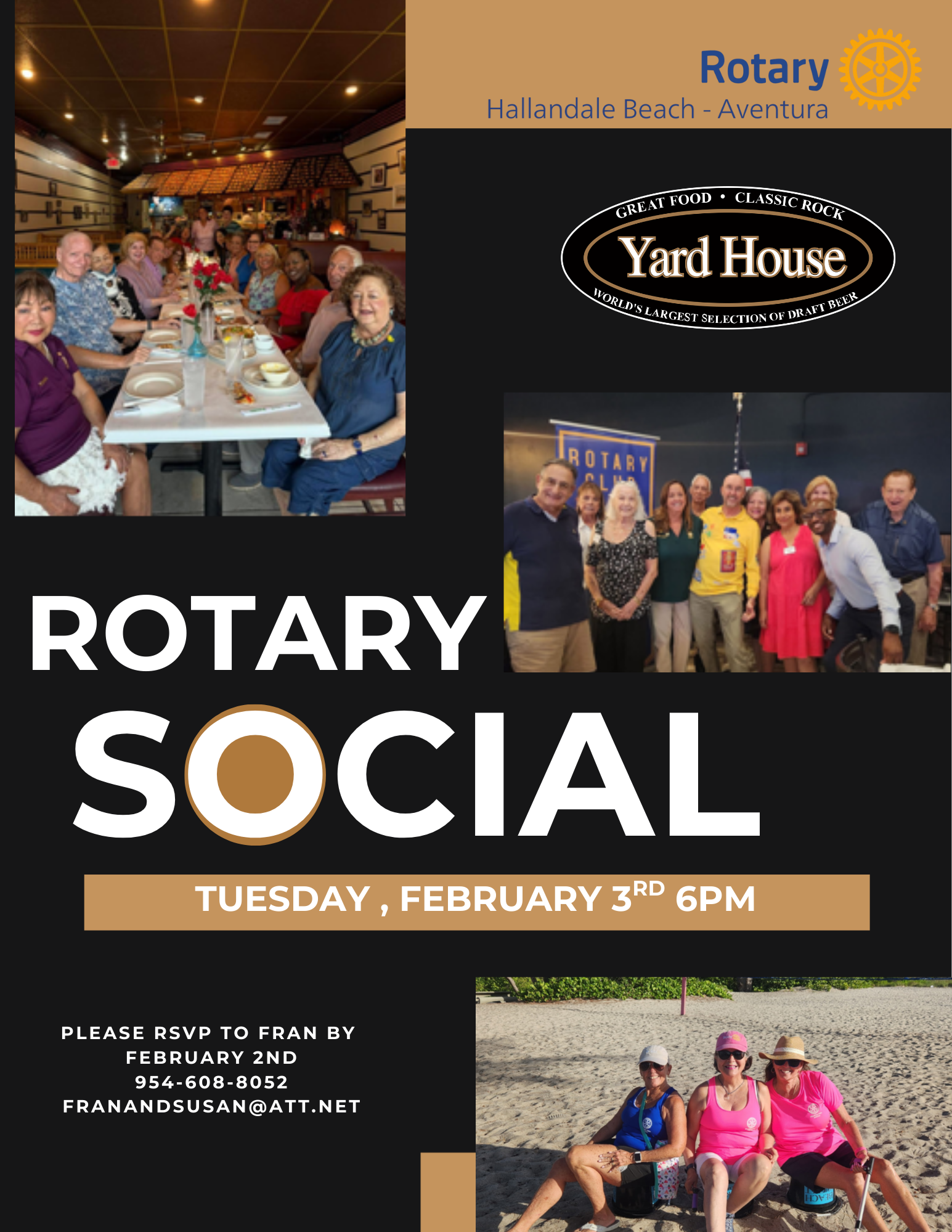 NEXT MEETING: Tue., February 3 @ 6:00 pm